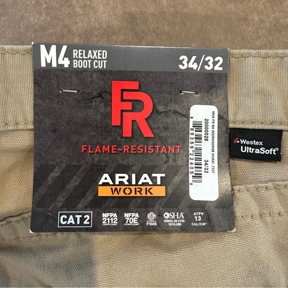 Ariat Men's FR Tan Pants - Picture 4 of 7